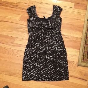 Polka dot  stretchy cotton dress